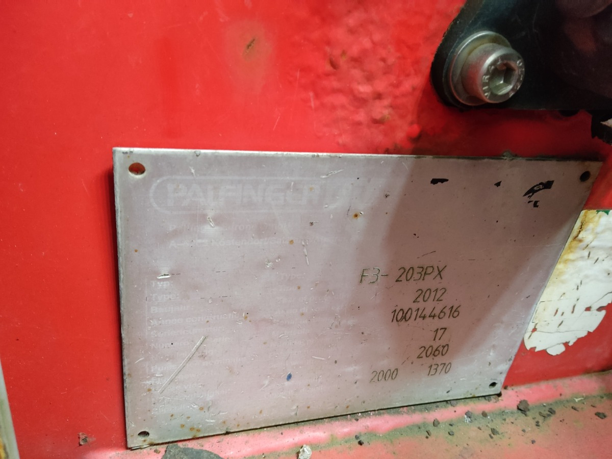 Palfinger PALFINGERF3-203PX - 트럭 장착 지게차 : 사진 5 Palfinger PALFINGERF3-203PX - 트럭 장착 지게차 : 사진 5