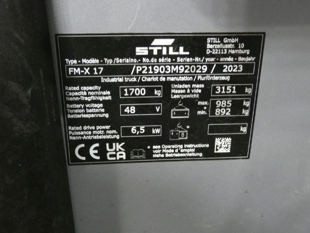 Still FM-X17 - 리치 트럭 : 사진 5 Still FM-X17 - 리치 트럭 : 사진 5