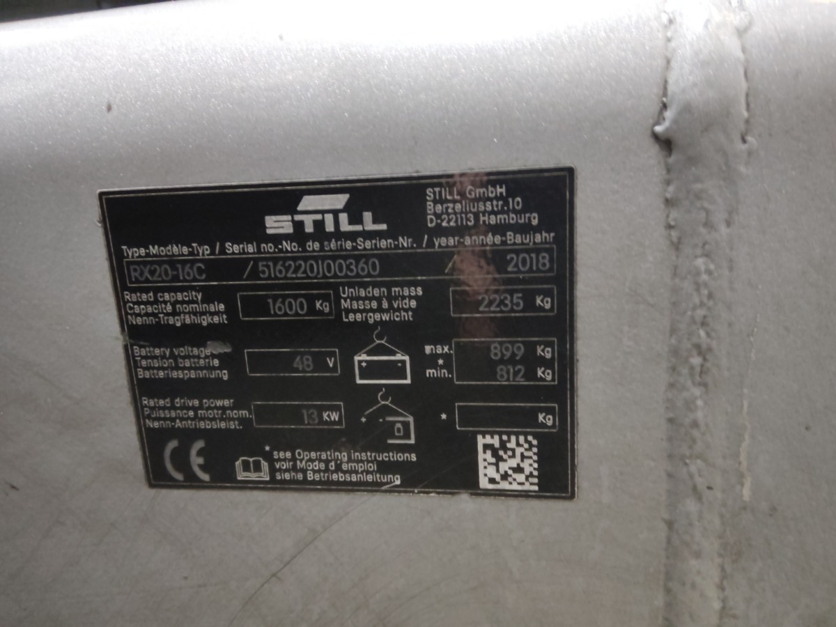 Still RX20-16C - 전기 지게차 : 사진 5 Still RX20-16C - 전기 지게차 : 사진 5