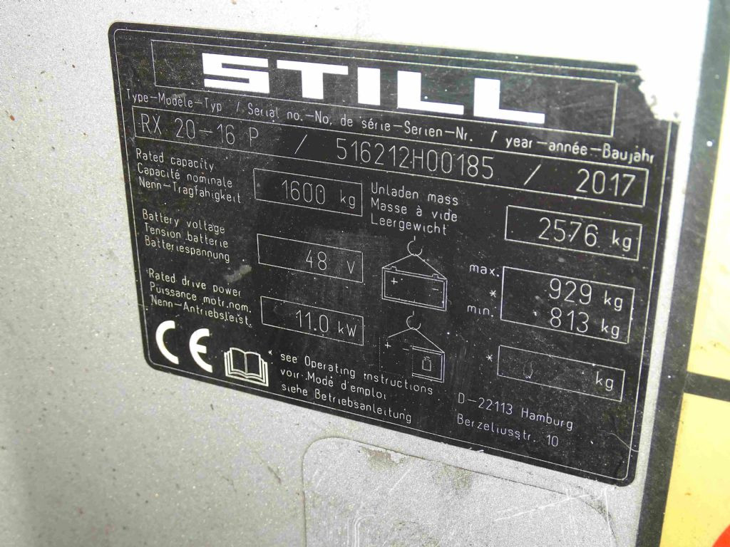 Still RX20-16P - 전기 지게차 : 사진 5 Still RX20-16P - 전기 지게차 : 사진 5