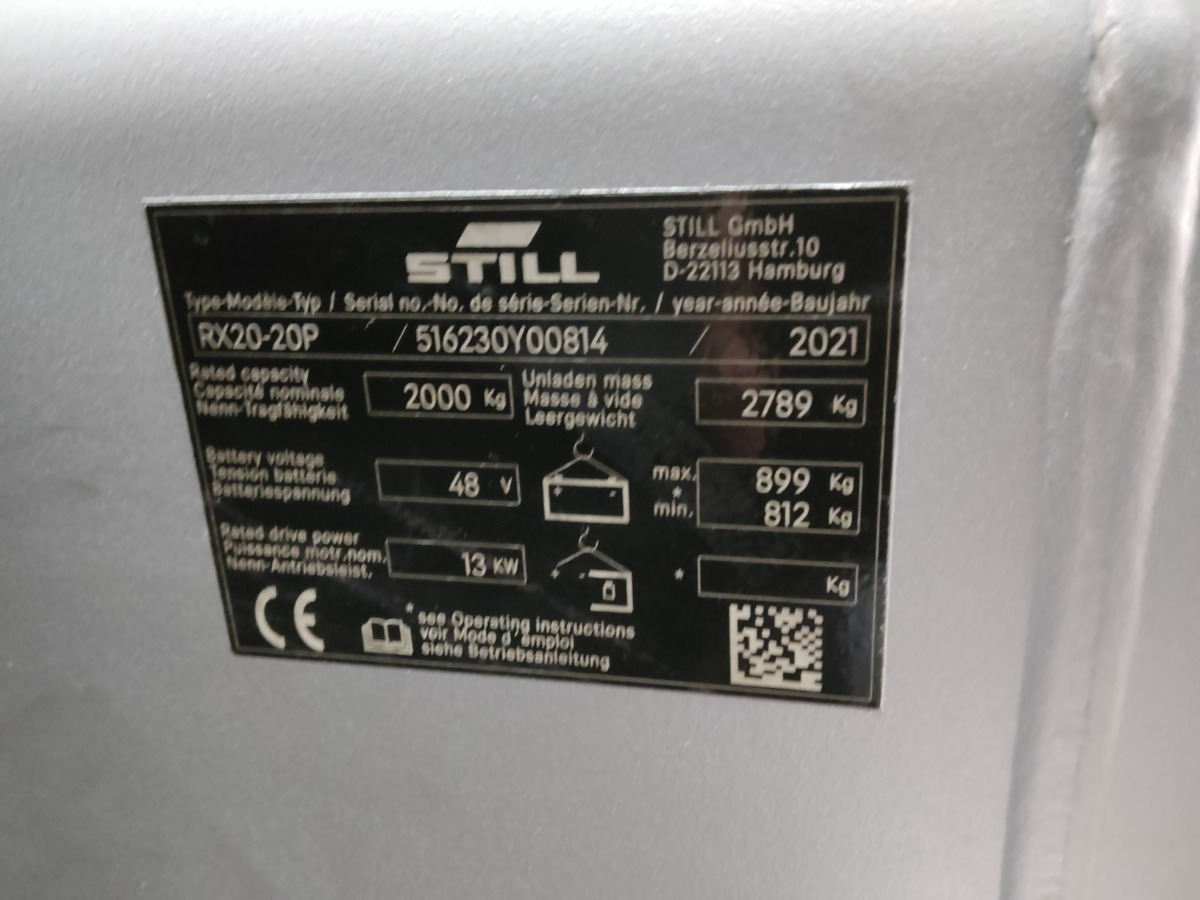 Still RX20-20P/LIION - 전기 지게차 : 사진 5 Still RX20-20P/LIION - 전기 지게차 : 사진 5