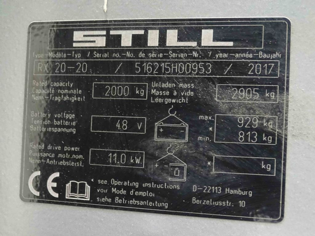 Still RX20-20 - 전기 지게차 : 사진 5 Still RX20-20 - 전기 지게차 : 사진 5