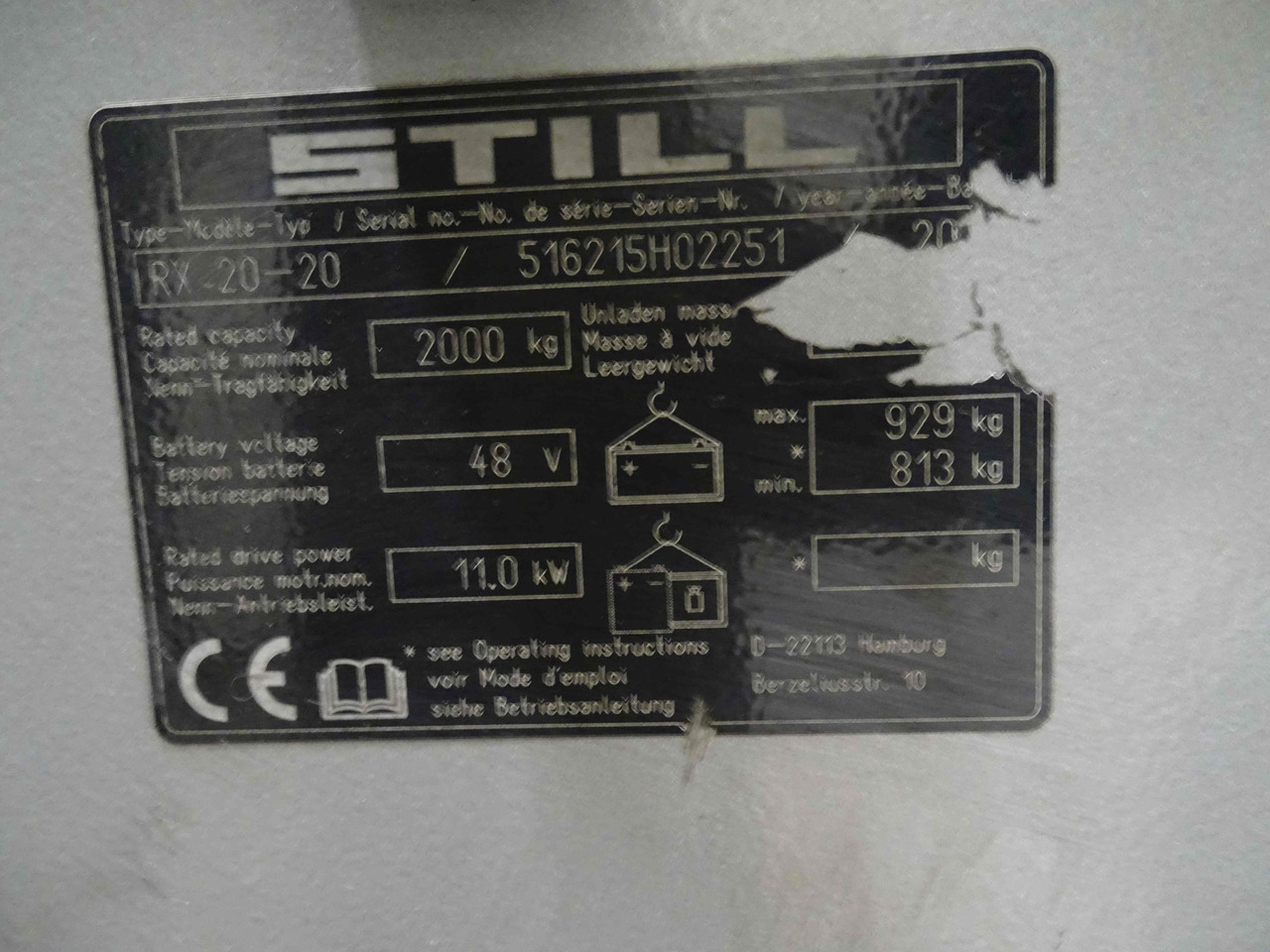 Still RX20-20 - 전기 지게차 : 사진 5 Still RX20-20 - 전기 지게차 : 사진 5