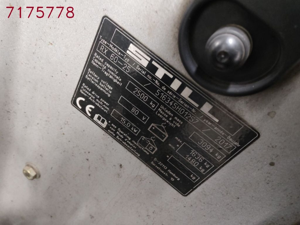 Still RX60-25 - 전기 지게차 : 사진 5 Still RX60-25 - 전기 지게차 : 사진 5