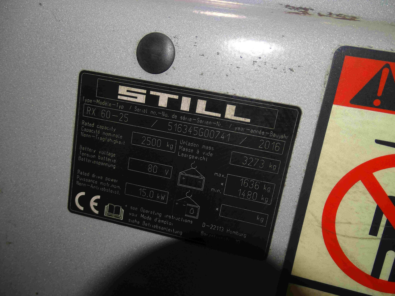 전기 지게차 Still RX60-25 : 사진 8