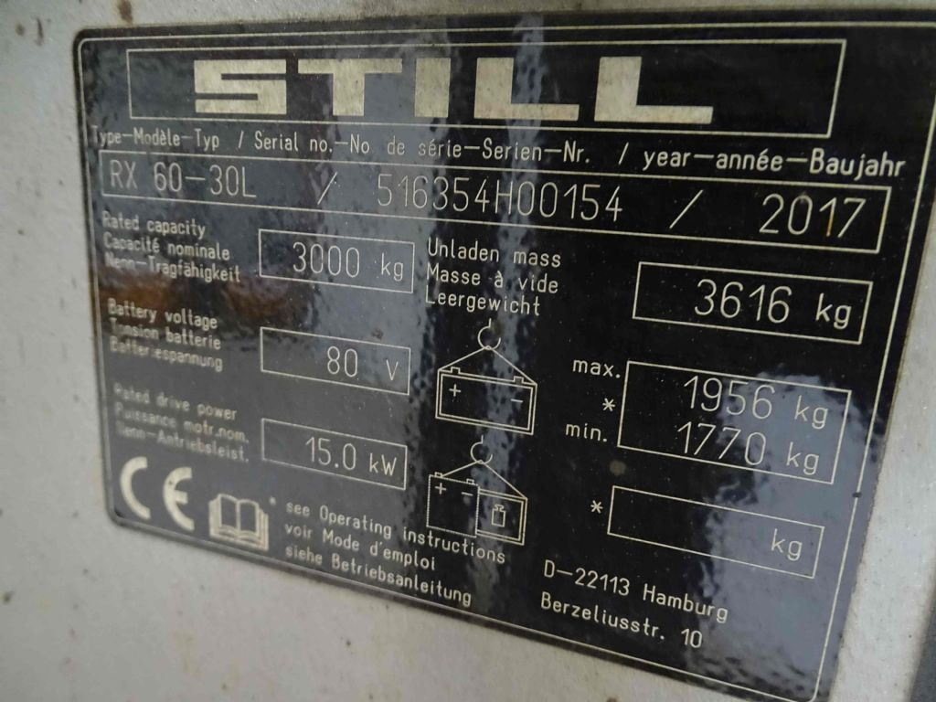 Still RX60-30L - 전기 지게차 : 사진 5 Still RX60-30L - 전기 지게차 : 사진 5