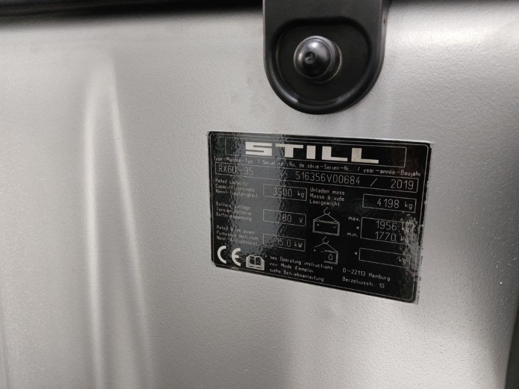 Still RX60-35/BATT.NEU - 전기 지게차 : 사진 4 Still RX60-35/BATT.NEU - 전기 지게차 : 사진 4