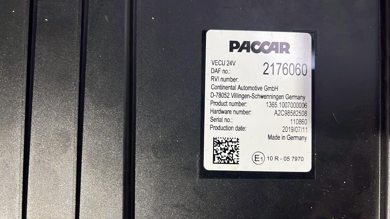 DAF XF CF VECU Control Unit Module 2176060 - ECU : 사진 4 DAF XF CF VECU Control Unit Module 2176060 - ECU : 사진 4