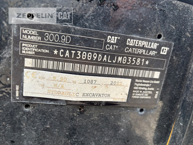 Cat 300.9D - 미니 굴삭기 : 사진 5 Cat 300.9D - 미니 굴삭기 : 사진 5