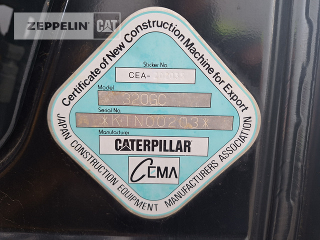 크롤러 굴삭기 Cat 320GC : 사진 42
