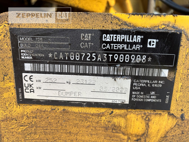 Cat 725-04A - 관절 덤프 : 사진 2 Cat 725-04A - 관절 덤프 : 사진 2