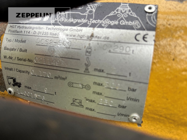 Hydraulik-Greifer-Technologie Greifer ZZ2-400 - 클램쉘 버킷 : 사진 4 Hydraulik-Greifer-Technologie Greifer ZZ2-400 - 클램쉘 버킷 : 사진 4