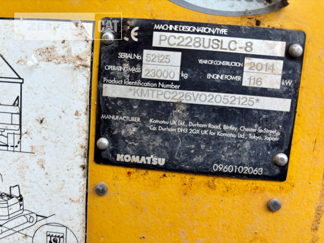 크롤러 굴삭기 Komatsu PC228 : 사진 19