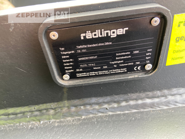 Raedlinger TL 1.000mm OQ70/55 - 굴삭기 버킷 건설기계 용 : 사진 5 Raedlinger TL 1.000mm OQ70/55 - 굴삭기 버킷 건설기계 용 : 사진 5