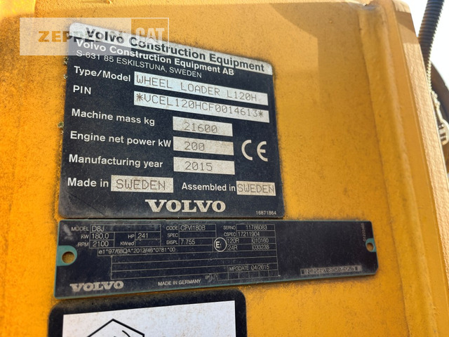 Volvo L120H - 휠 로더 : 사진 2 Volvo L120H - 휠 로더 : 사진 2