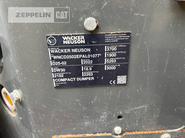 Wacker DW30 - 관절 덤프 : 사진 2 Wacker DW30 - 관절 덤프 : 사진 2