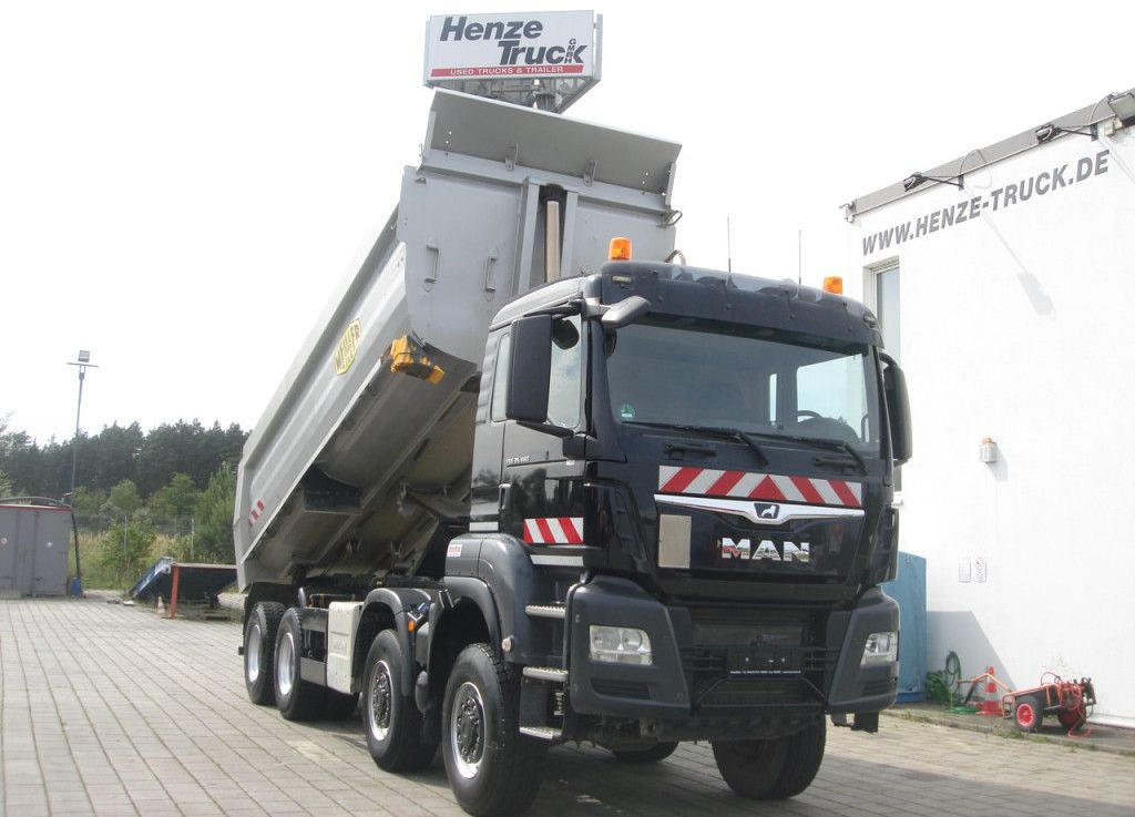 MAN TG-S 35.460 8x6 4 Achs Muldenkipper Meiller 18m³ - 스킵 로더 트럭 : 사진 1 MAN TG-S 35.460 8x6 4 Achs Muldenkipper Meiller 18m³ - 스킵 로더 트럭 : 사진 1