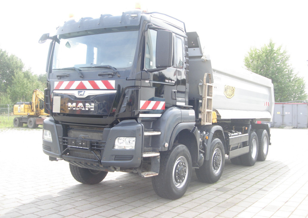 덤프 MAN TG-S 35.460 8x6 4 Achs Muldenkipper Meiller 18m³ : 사진 9