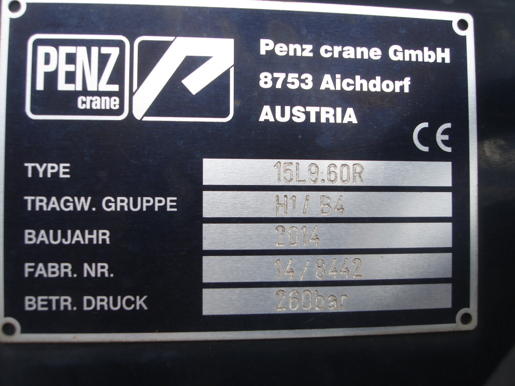 후크 리프트 트럭, 크레인 트럭 MAN TG-S 35.480 8x4 BL Abrollkipper mit Kran Penz-15L9.80+Meiller RK 30.60L  Lenk-Lift Achse : 사진 7