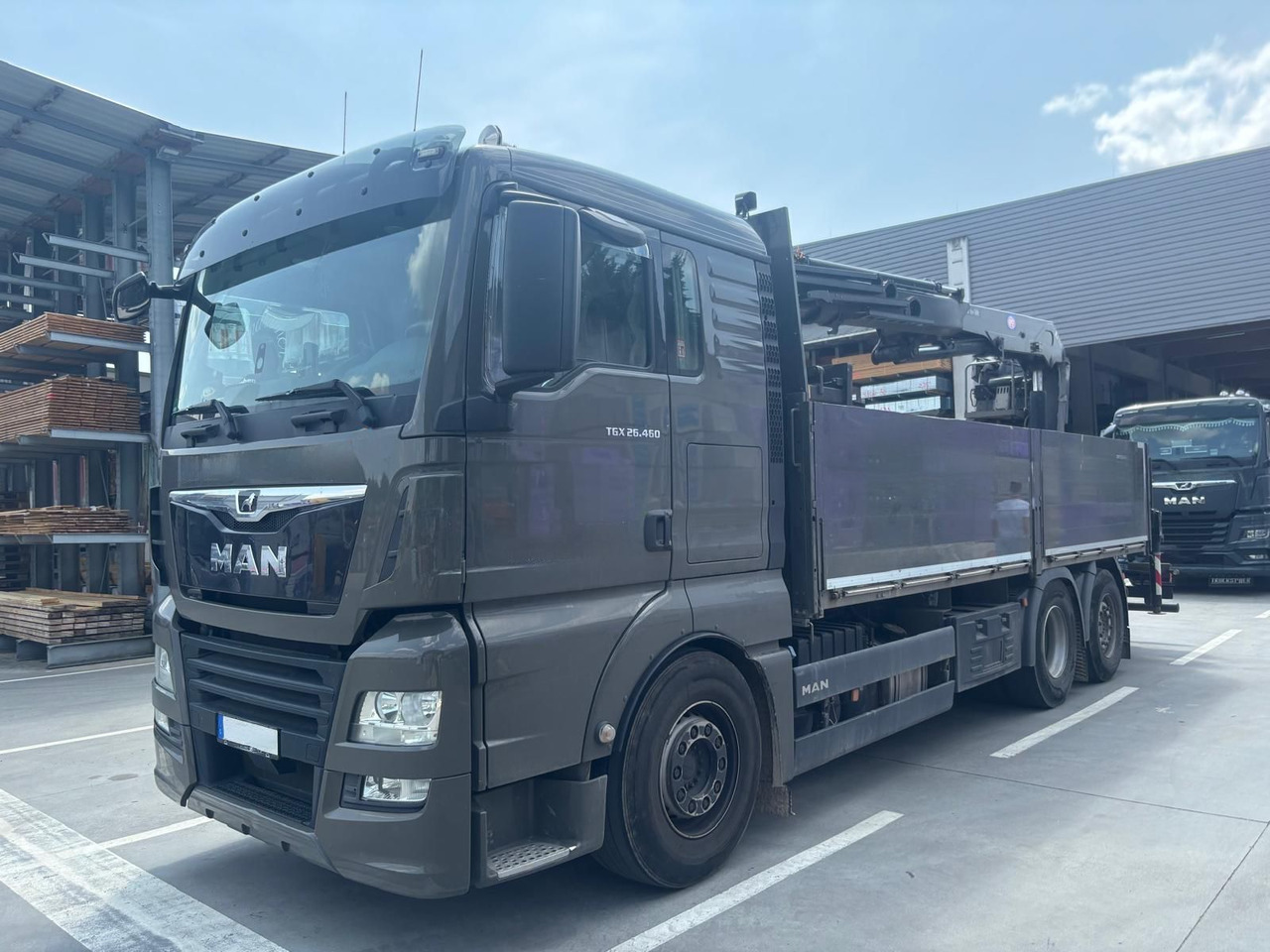MAN 26.460 TGX Baustoffkran HMF 2110-L3 - 크레인 트럭 : 사진 1 MAN 26.460 TGX Baustoffkran HMF 2110-L3 - 크레인 트럭 : 사진 1